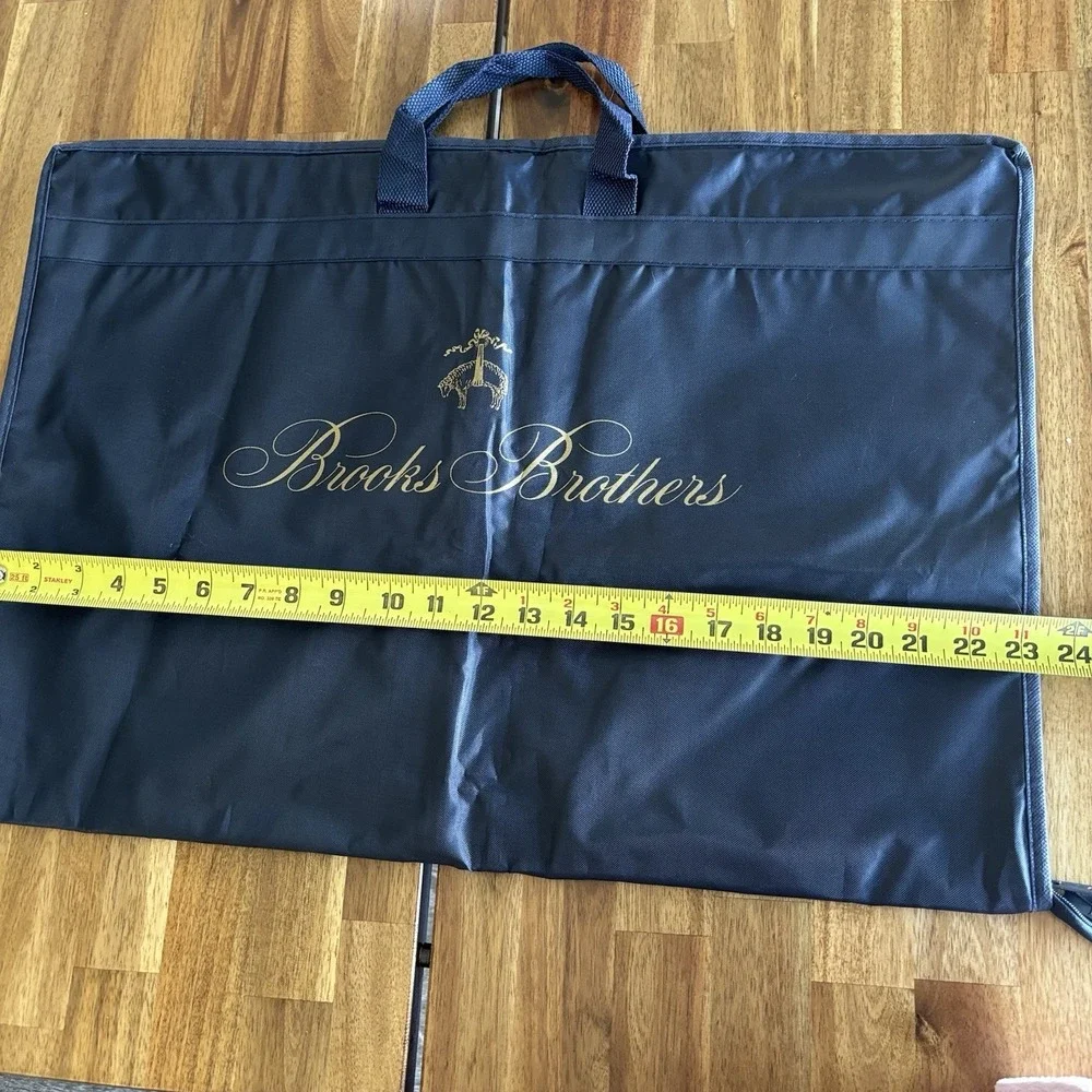 Brooks Brothers Golden Navy Convertible Suit Garment Storage Bag Travel Luggage